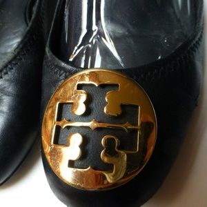 Tory Burch Black Reva Ballet Flats